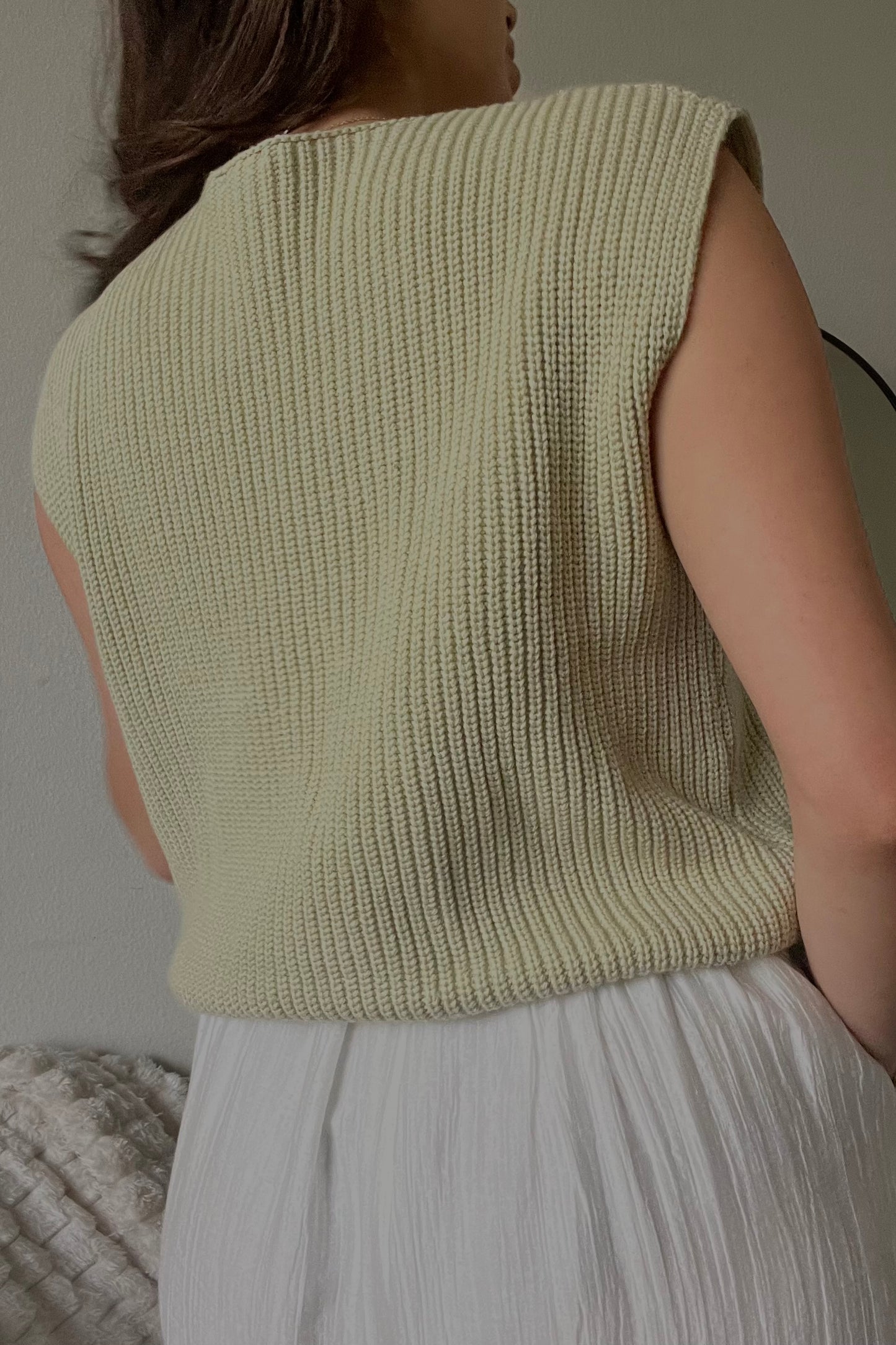 Be The Light Button Down Sweater Vest