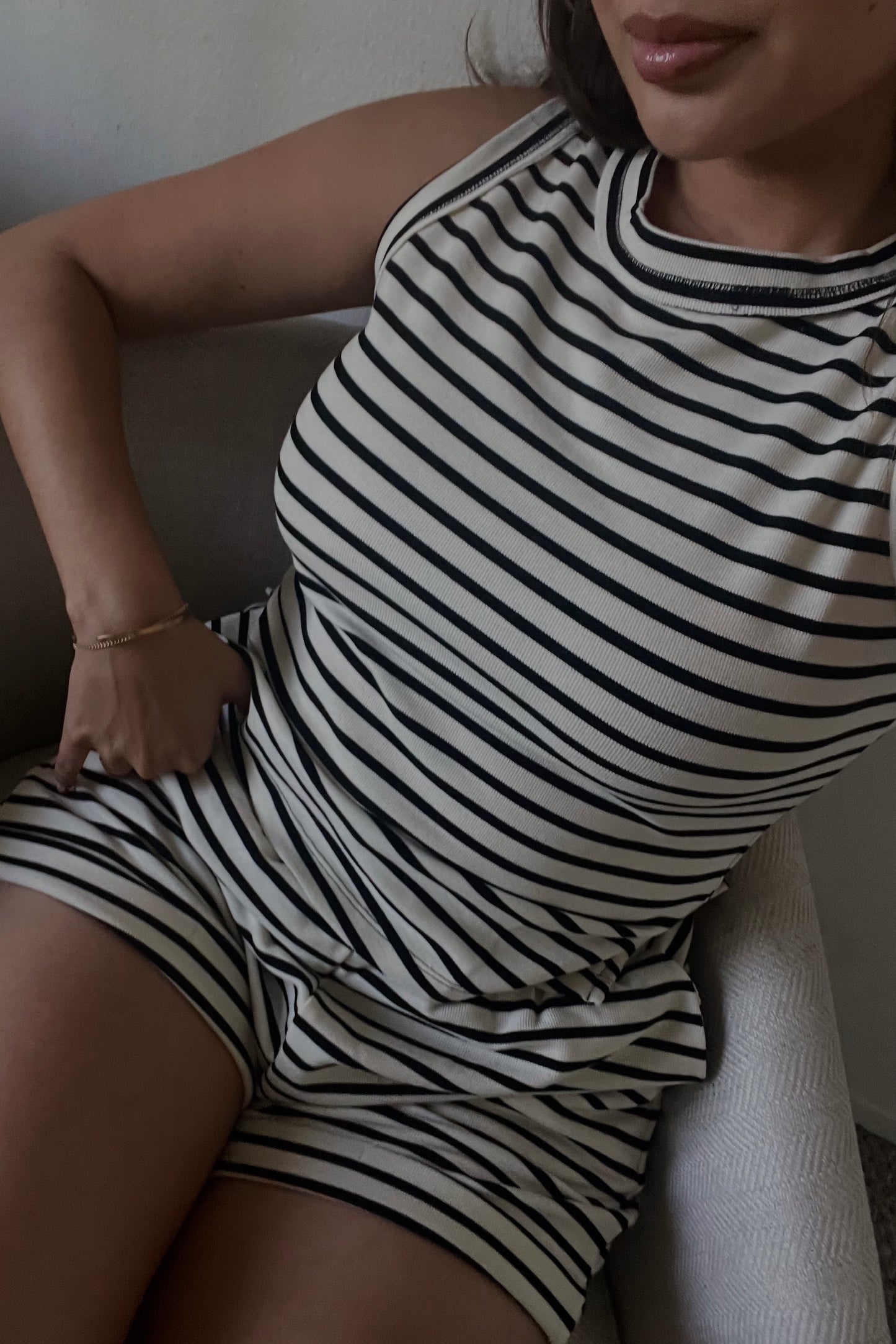 Haven Stripe 2-Piece Short Set