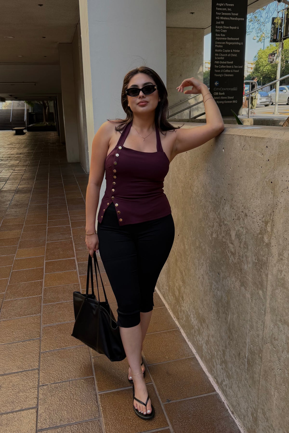 Steadfast Halter Snap Button Top