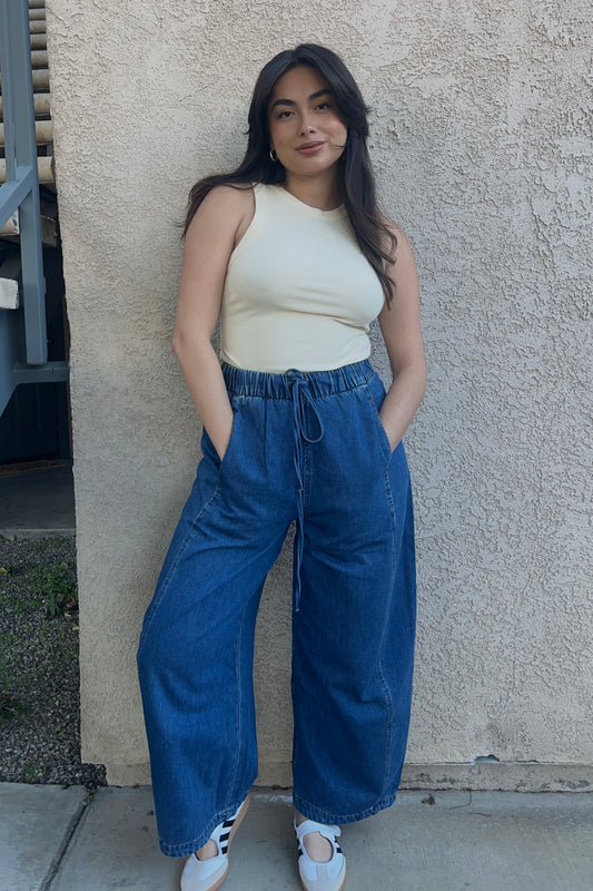 Sunday Stroll  Loose Barrel Jeans