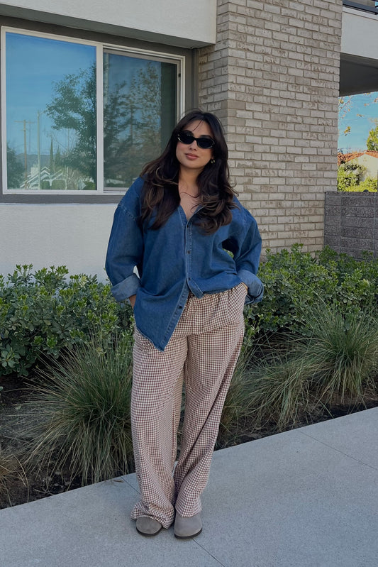 Milk & Honey Gingham Pants