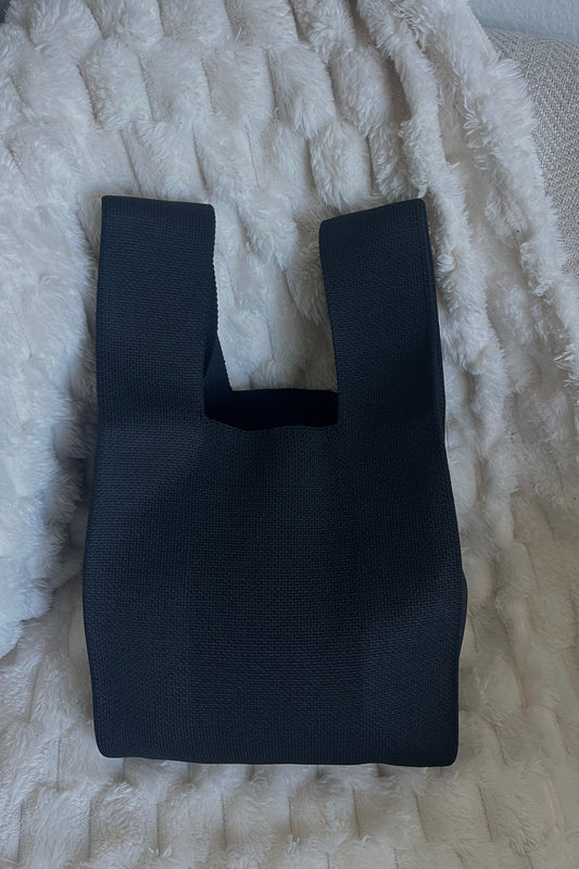 Desnuda Basic Knit Tote Bag- Black