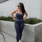 Move Contrast Top- Slate Grey