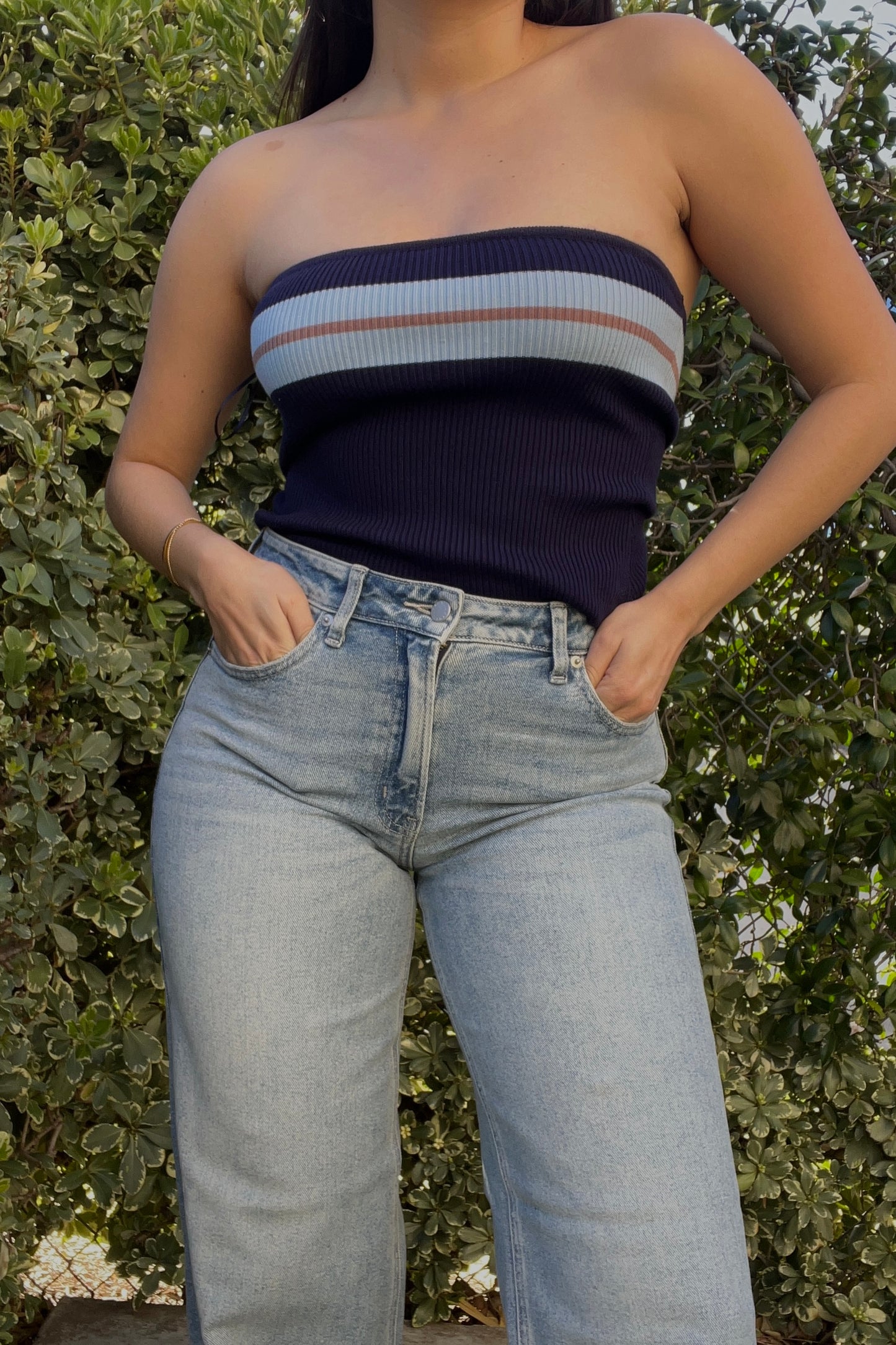 Sunday Glow Knit Tube Top