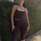 Sunday Capri Legging- Dark brown
