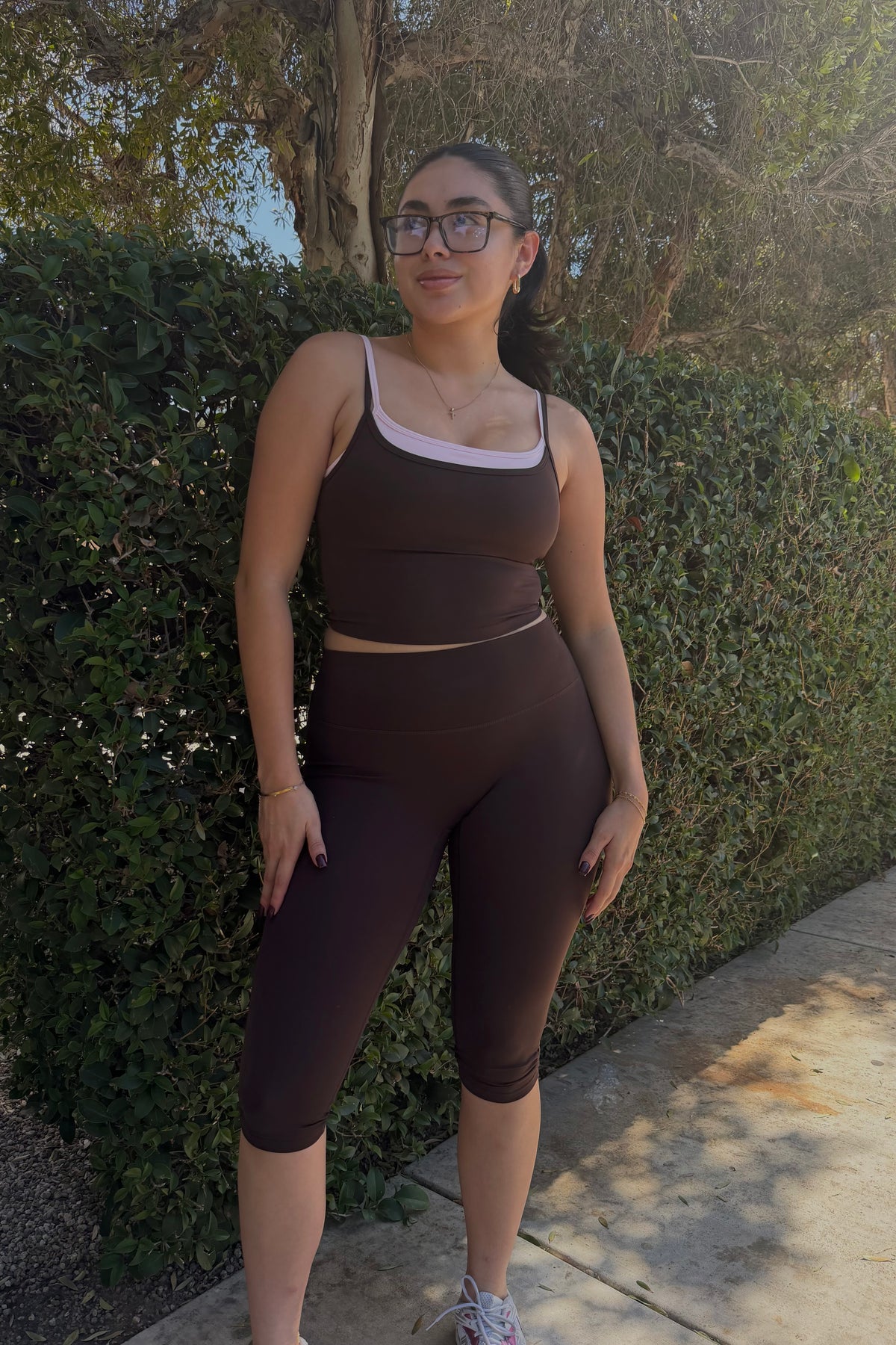 Sunday Capri Legging- Dark brown
