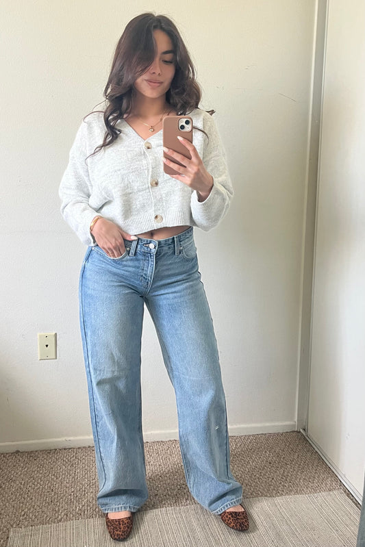 Great Are You Relaxed Straight Leg Jeans- Light Denim