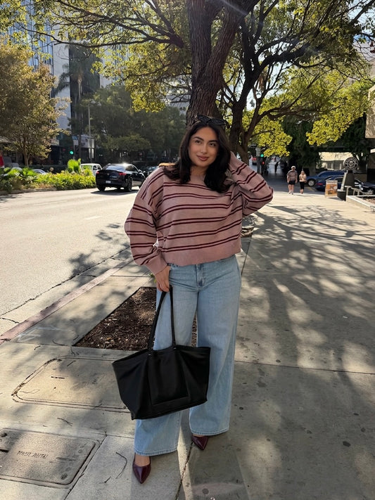 Bloom Striped Knit Sweater