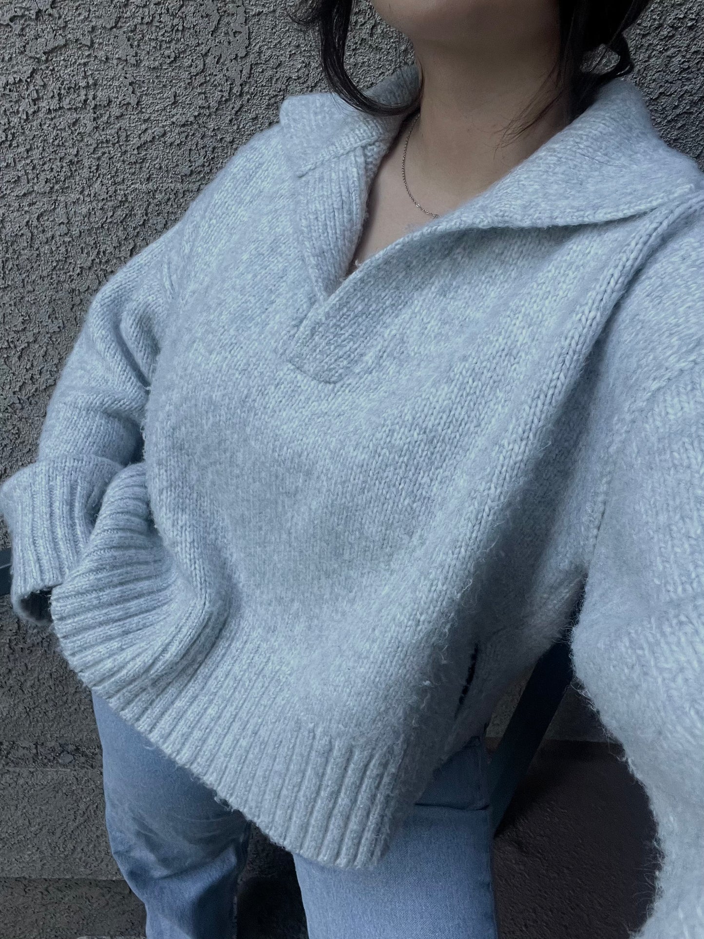 Cornerstone Polo Collar Soft Sweater