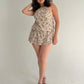Anchored Halter Mini Dress with Shorts