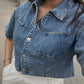 Revival Denim Crop Top