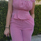 Grace in Bloom Gingham Pant Set