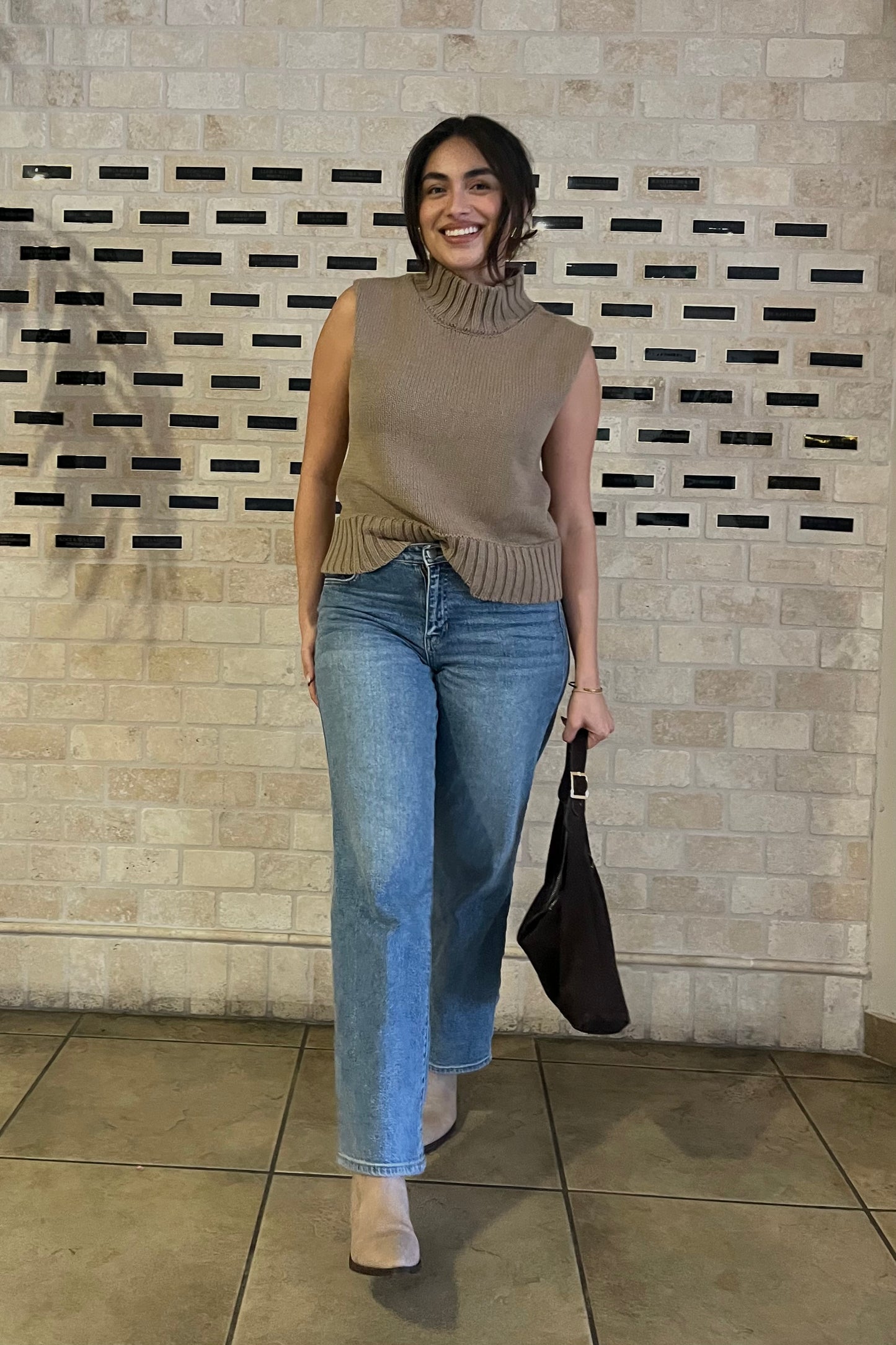 Grace Upon Grace Mock Neck Sleeveless Top