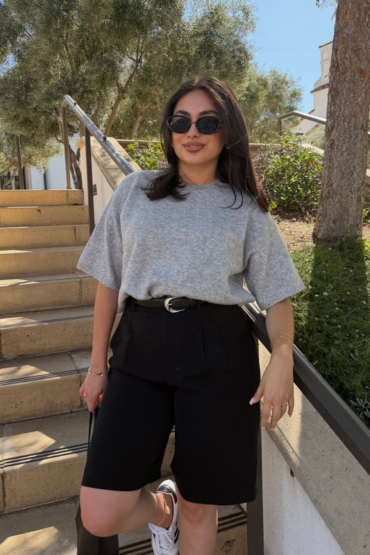 Remain Short Sleeve Sweater Top