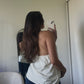 Radiate Halter Top- Off White