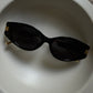 Desnuda Gold Frame Sunglasses - Black