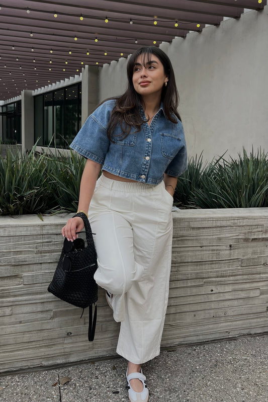 Revival Denim Crop Top