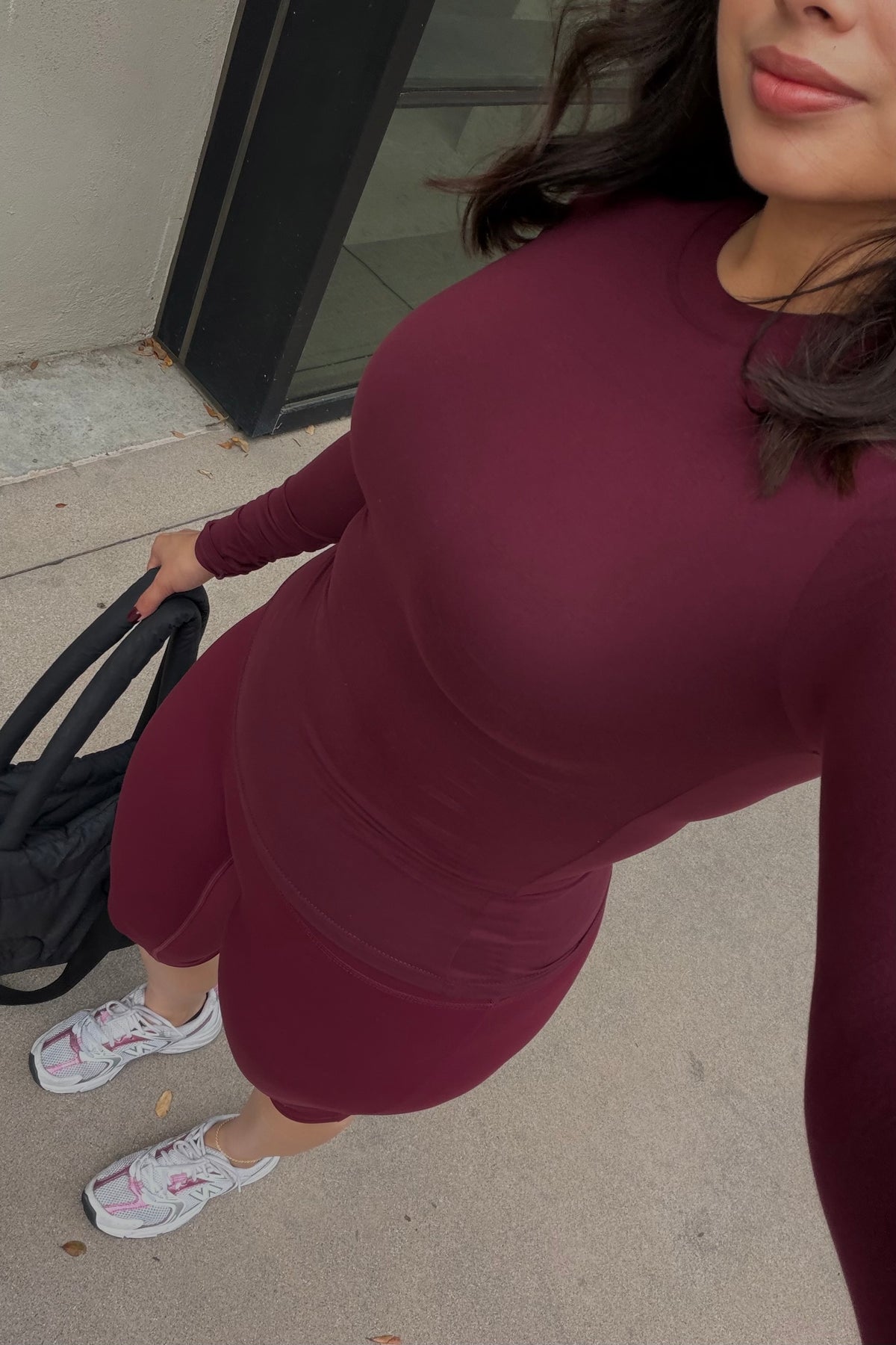 Steady Soft Jersey Knit Long Sleeve- Burgundy