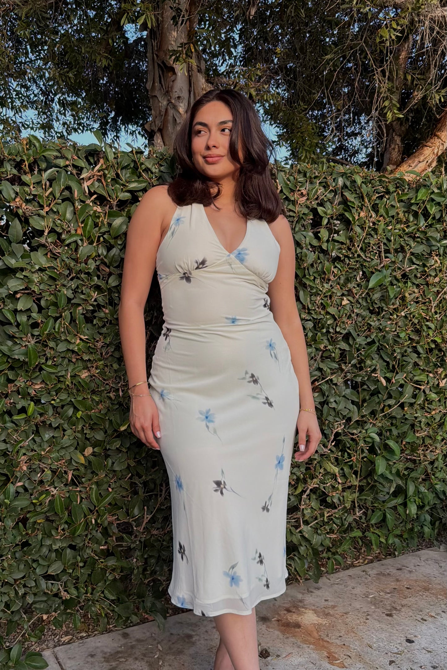 Presence Cross Back Midi Dress