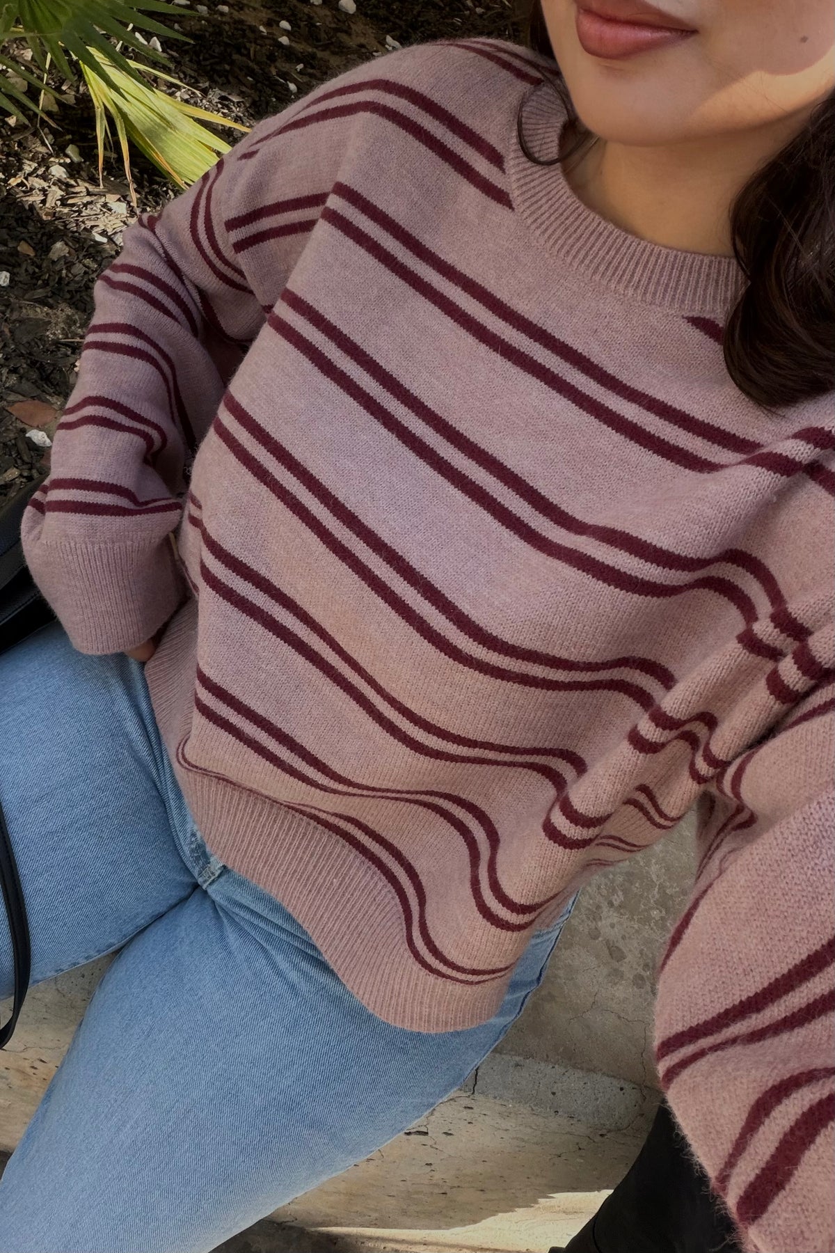 Bloom Striped Knit Sweater