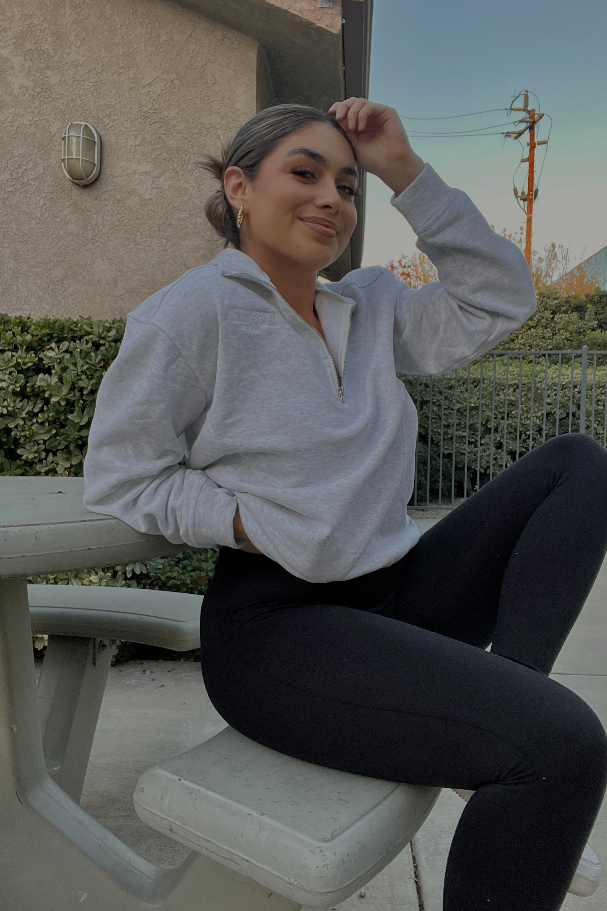 leggings with high top vans
